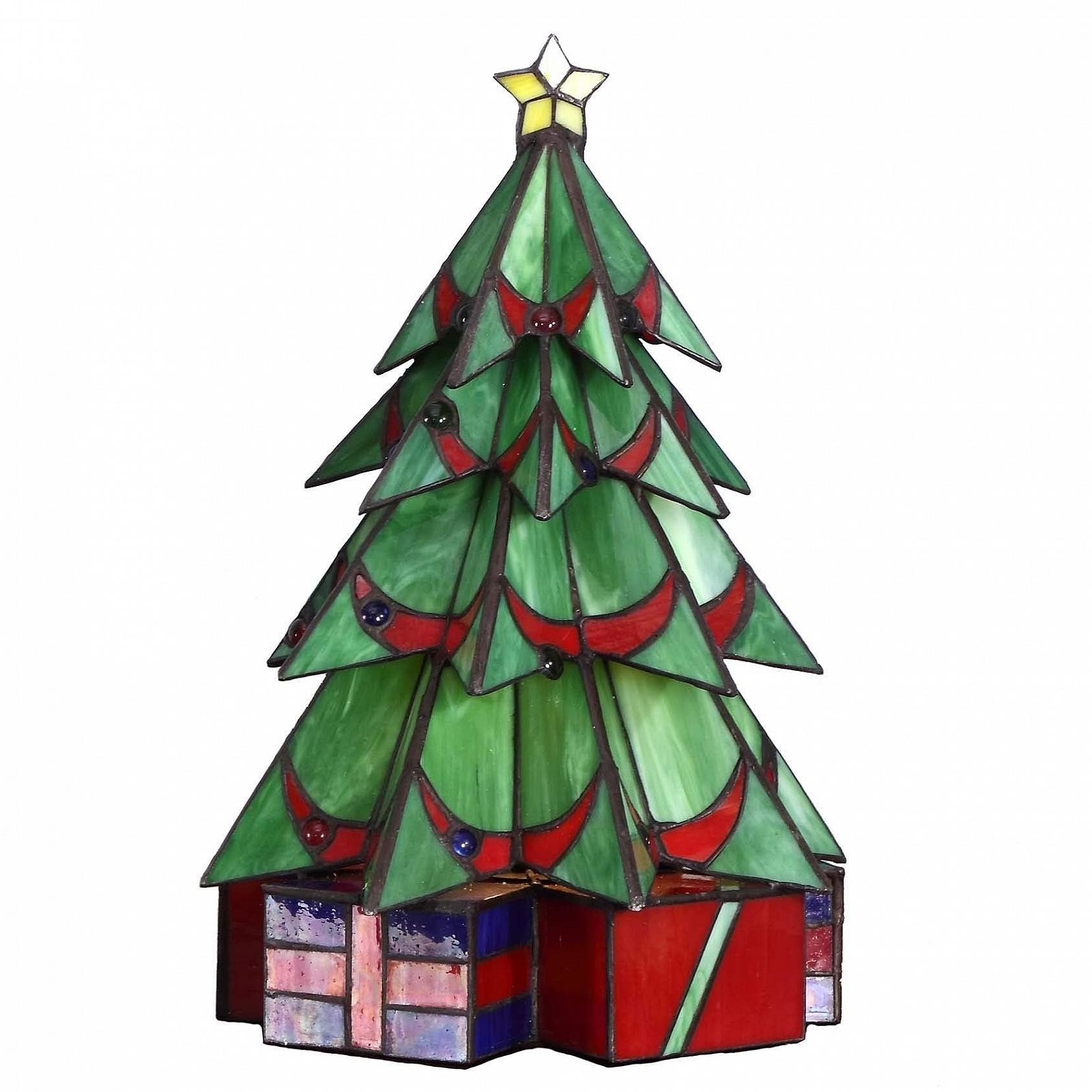 Настільна лампа Bieye Green Tiffany Style Christmas Tree L30678, фото №2