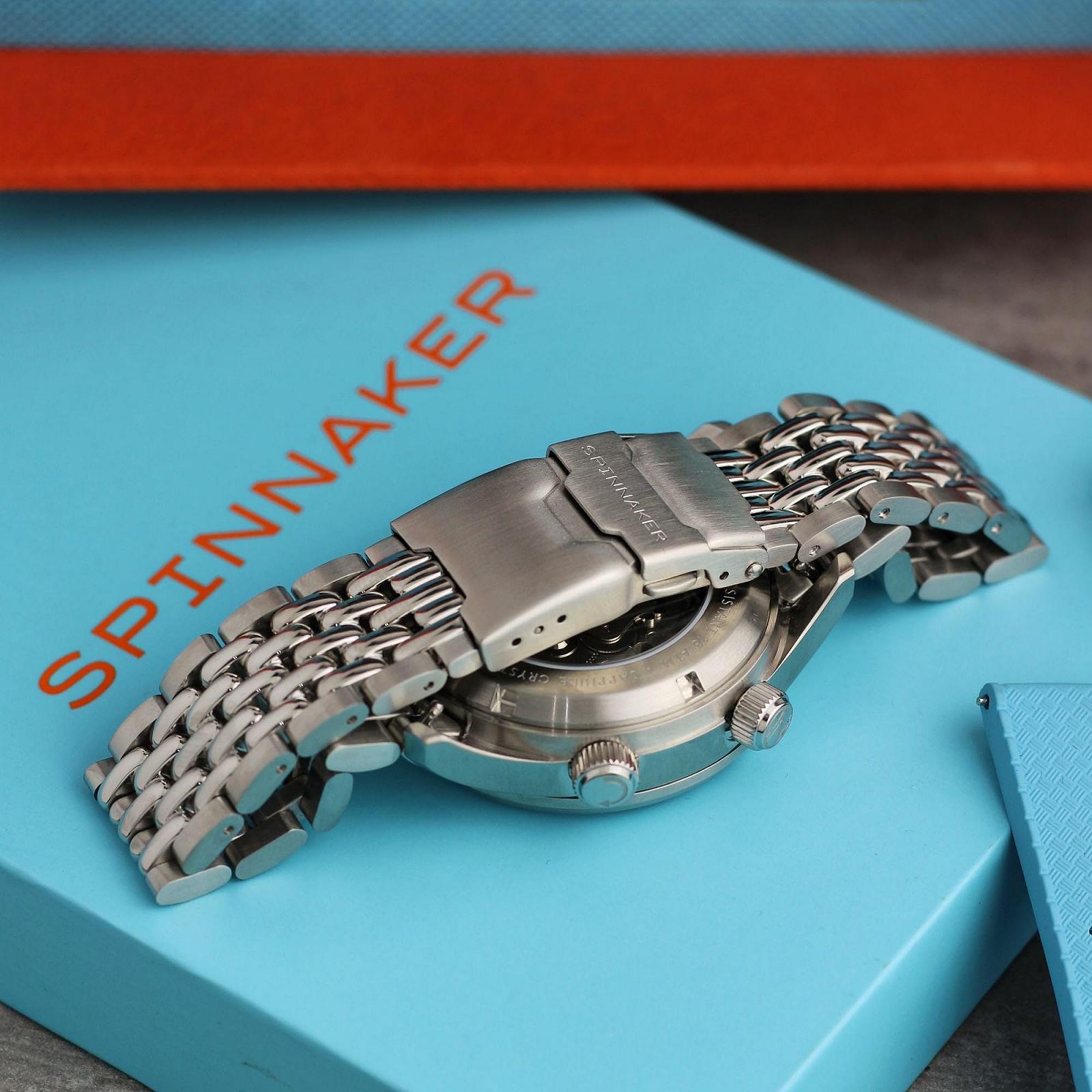 Мужские часы Spinnaker 42мм Bradner GMT Автоматические SP-5121 с прочным ремешком из нержавеющей стали, фото №7