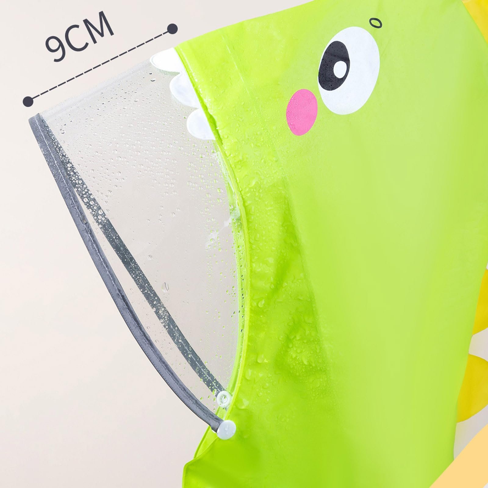 Дитячий дощовий плащ-пончо для велосипеда для дівчаток та хлопчиків, фото №3