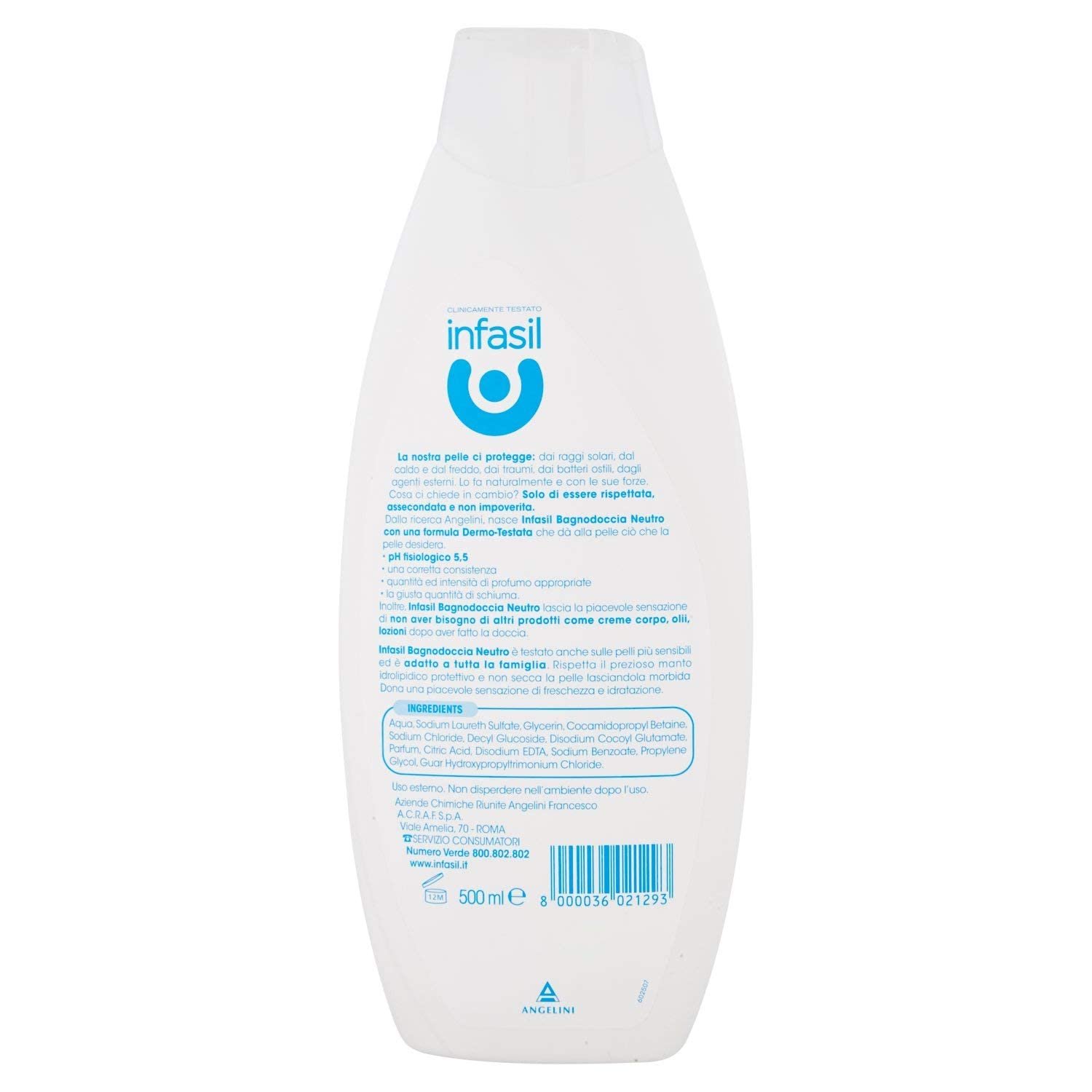 Гель для душу та ванни Infasil Neutral 6 x 500 мл з томатною пульпою 400 г, фото №2