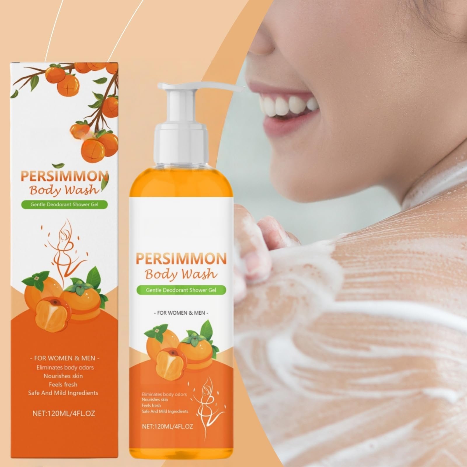 Гель для душу та обличчя Persimmon Body Wash 120 мл, фото №5