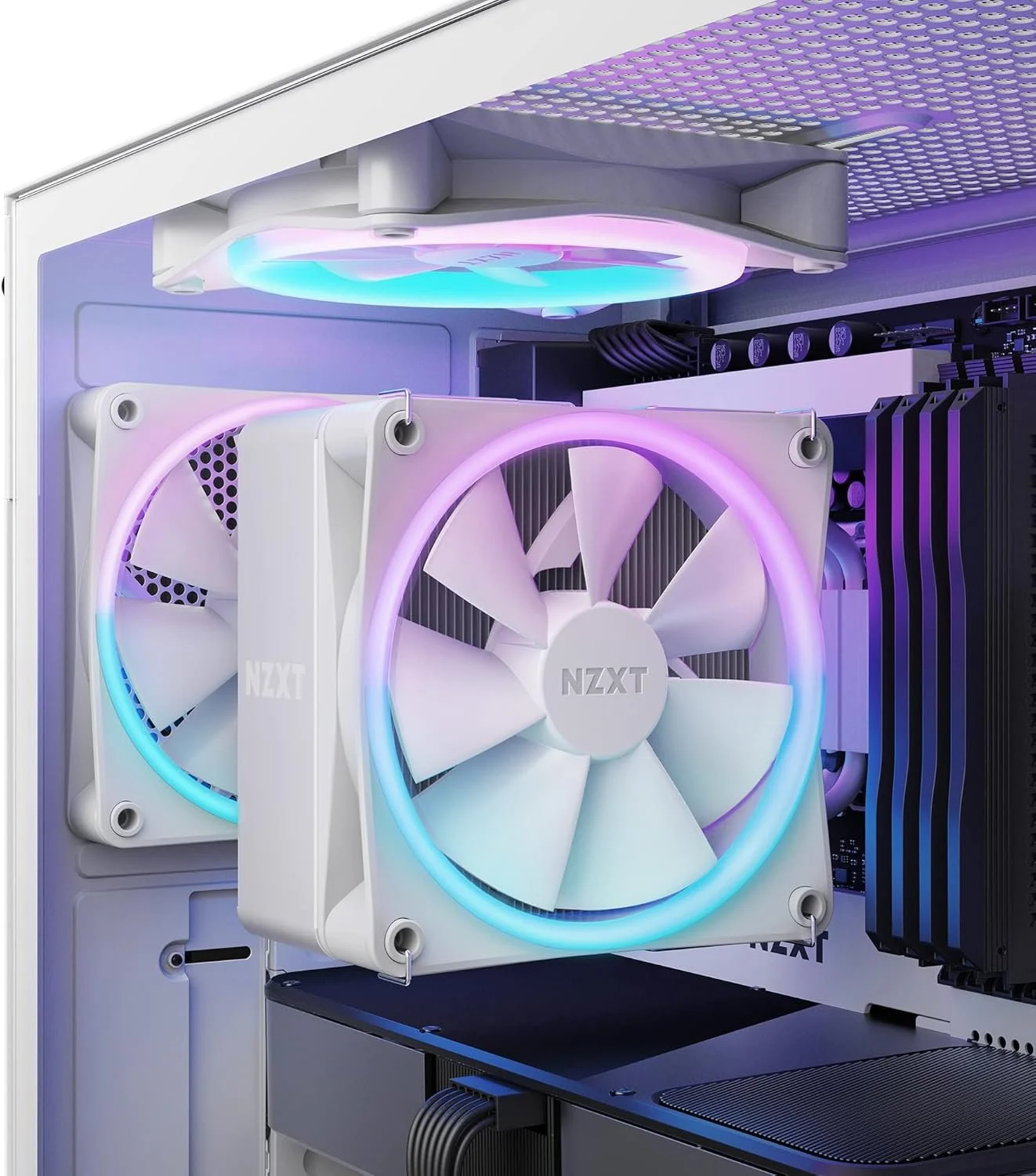 Кулер для процесора NZXT TR120 RGB Білий (RC-TR120-W1), фото №7 Кулер для процесора NZXT TR120 RGB Білий (RC-TR120-W1), фото №7