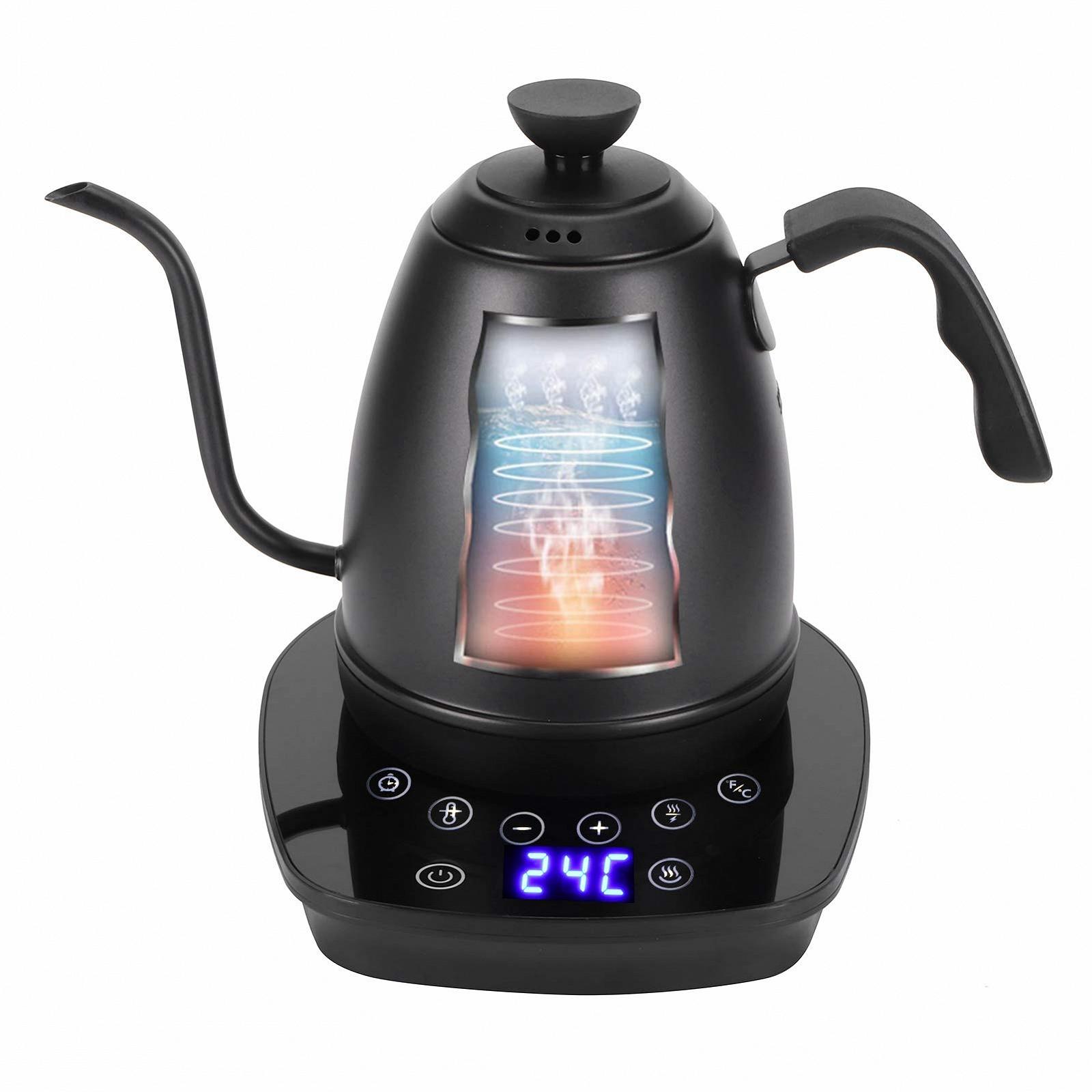 Электрочайник FLEXMAN AC 220~240V 1L Gooseneck с дисплеем, 1000~1200W с контролем температуры для кофе, чая, фото №7