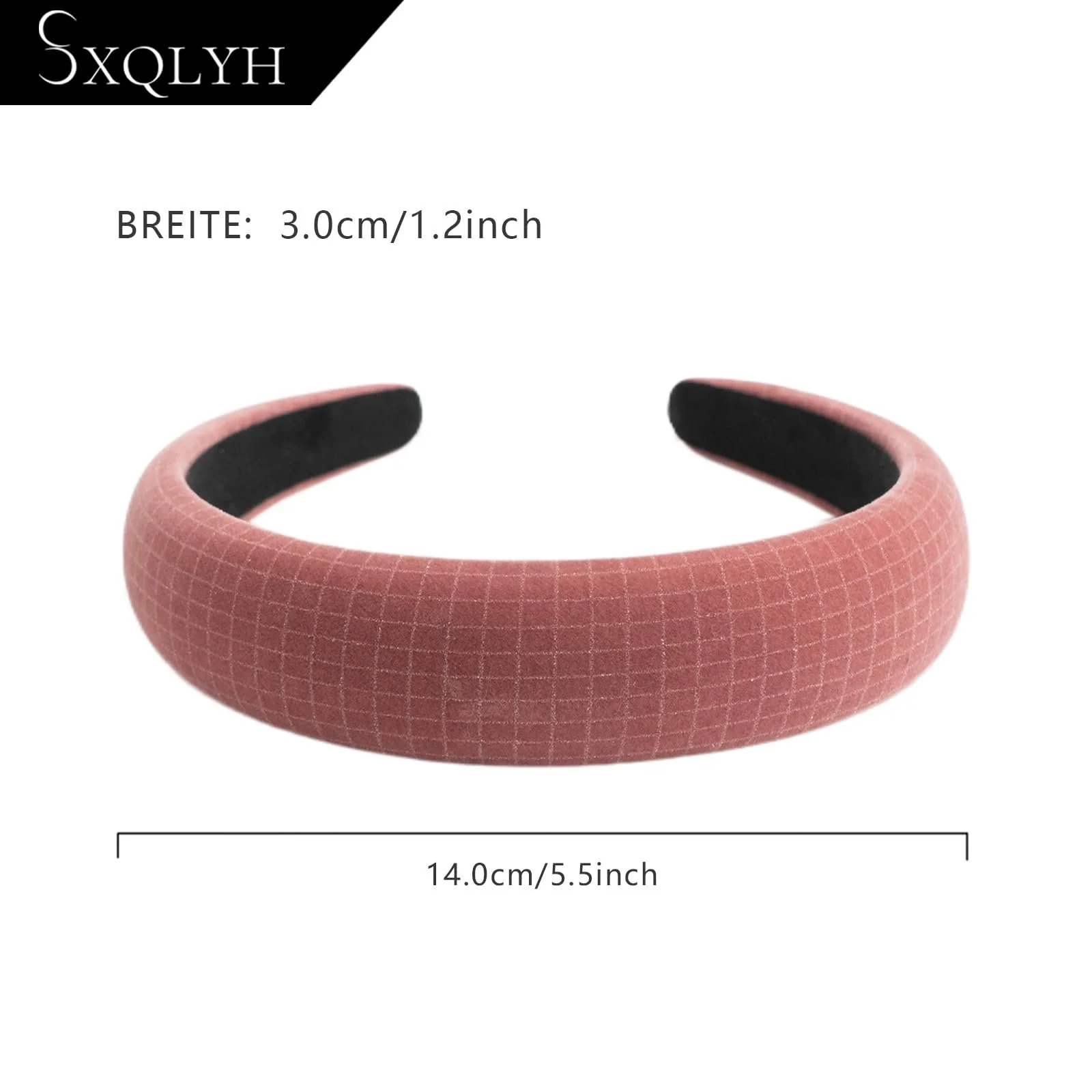 Обруч Оксамитовий М’який Рожевий, фото №4