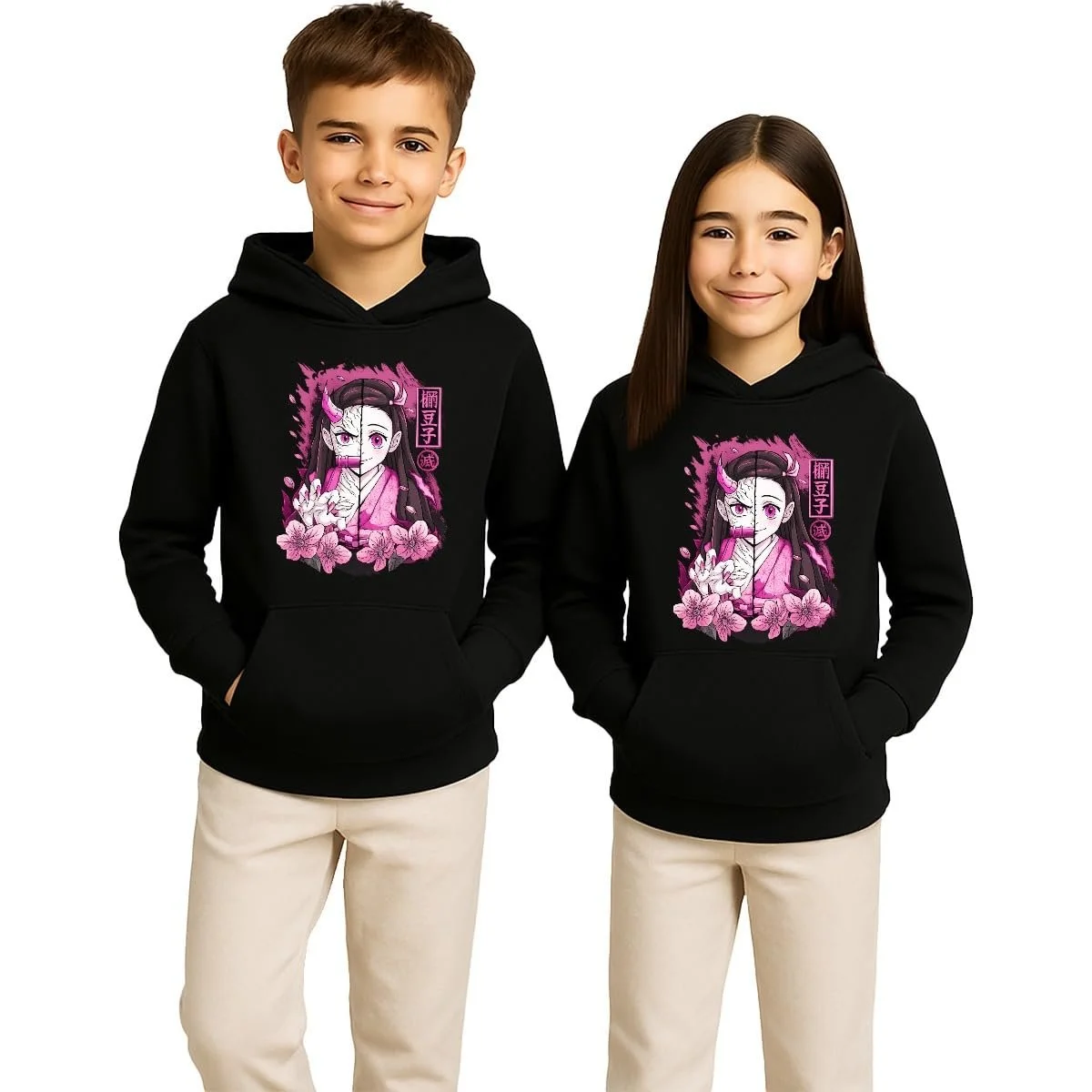 Худі Unibly Demon Slayer Anime Aesthetics Japan Manga Japanese Fans Дитячий Пуловер, фото №1