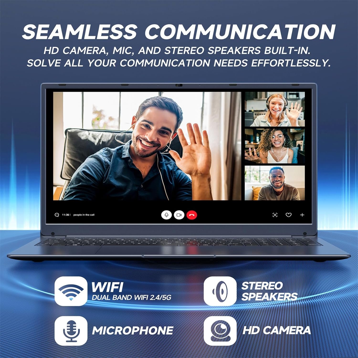 Ноутбук 17.3" IJKKJI 1732N-8 Intel Celeron N5095 RAM 8GB SSD 512GB Windows 11 (UKR), фото №5