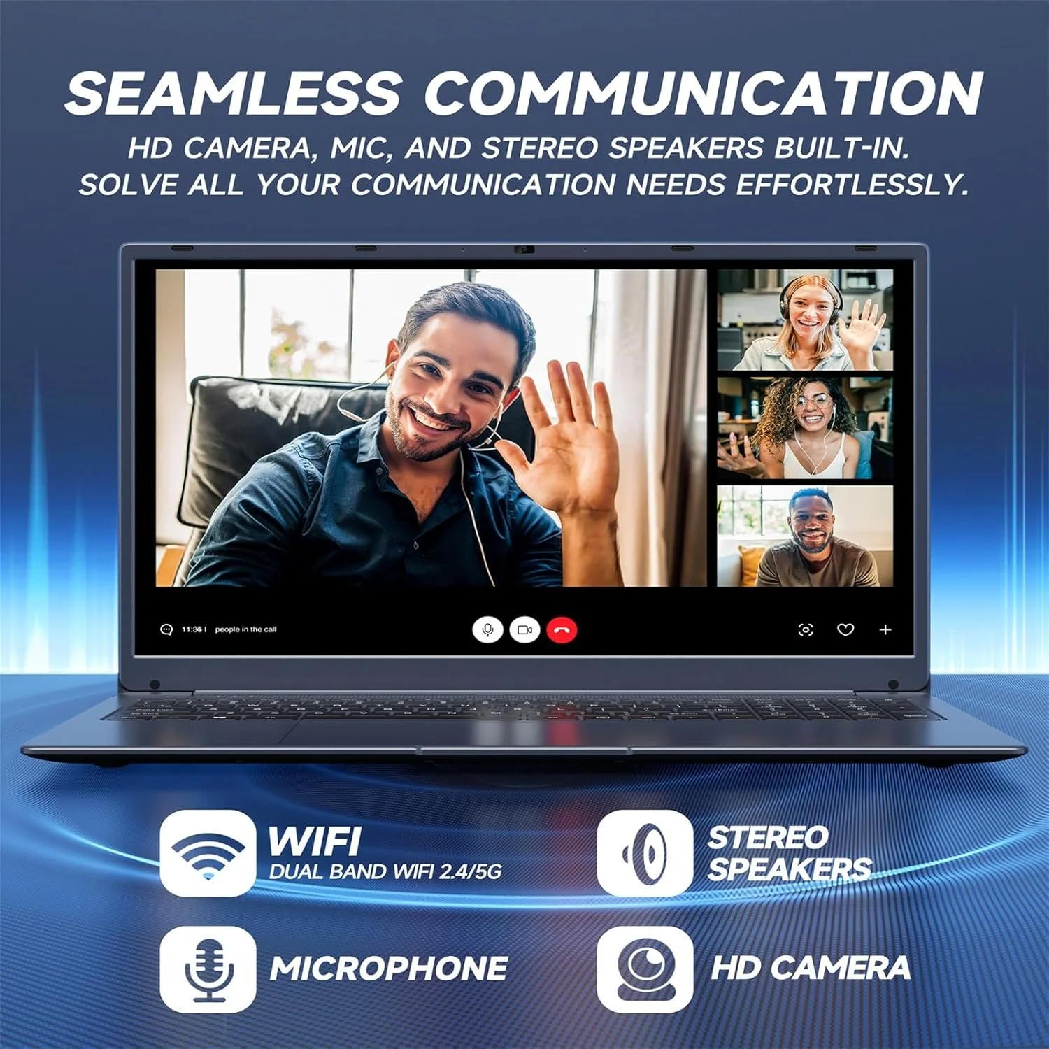 Ноутбук 17.3" IJKKJI 1732N-8 Intel Celeron N5095 RAM 8GB SSD 512GB Windows 11 (UKR), фото №5