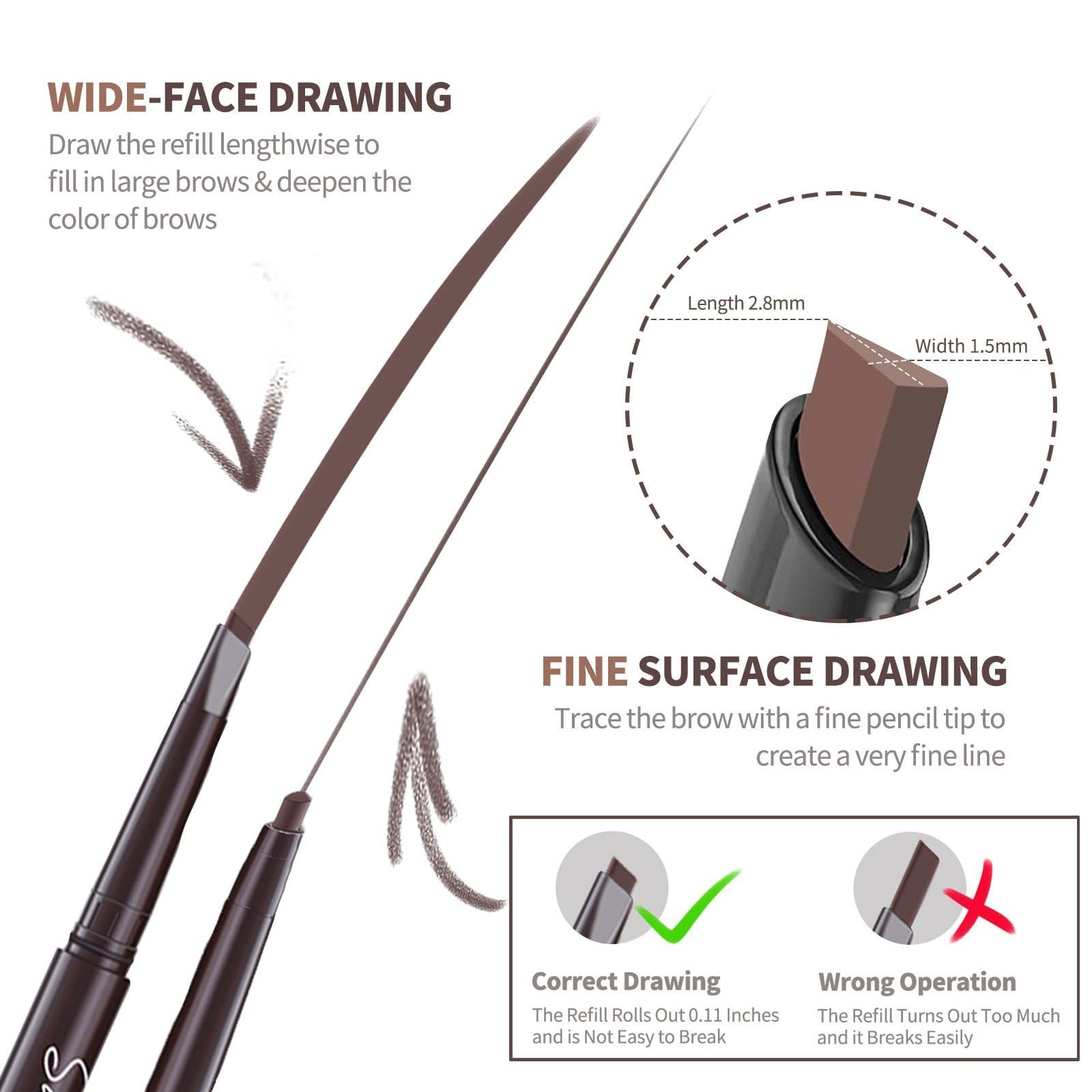 Олівець Beinwellsalbe Trauma Трикутний наконечник Натуральний Для брів Двоголовий A, фото №3 Олівець Beinwellsalbe Trauma Трикутний наконечник Натуральний Для брів Двоголовий A, фото №3