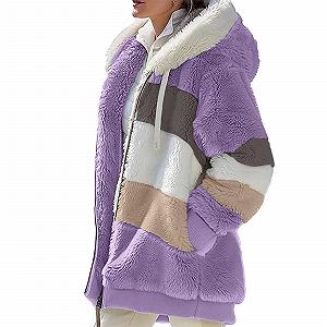 Купити Кардиган Жіноча зимова флісова куртка з капюшоном - Фото 1 Кардиган Жіноча зимова флісова куртка з капюшоном - Фото 1