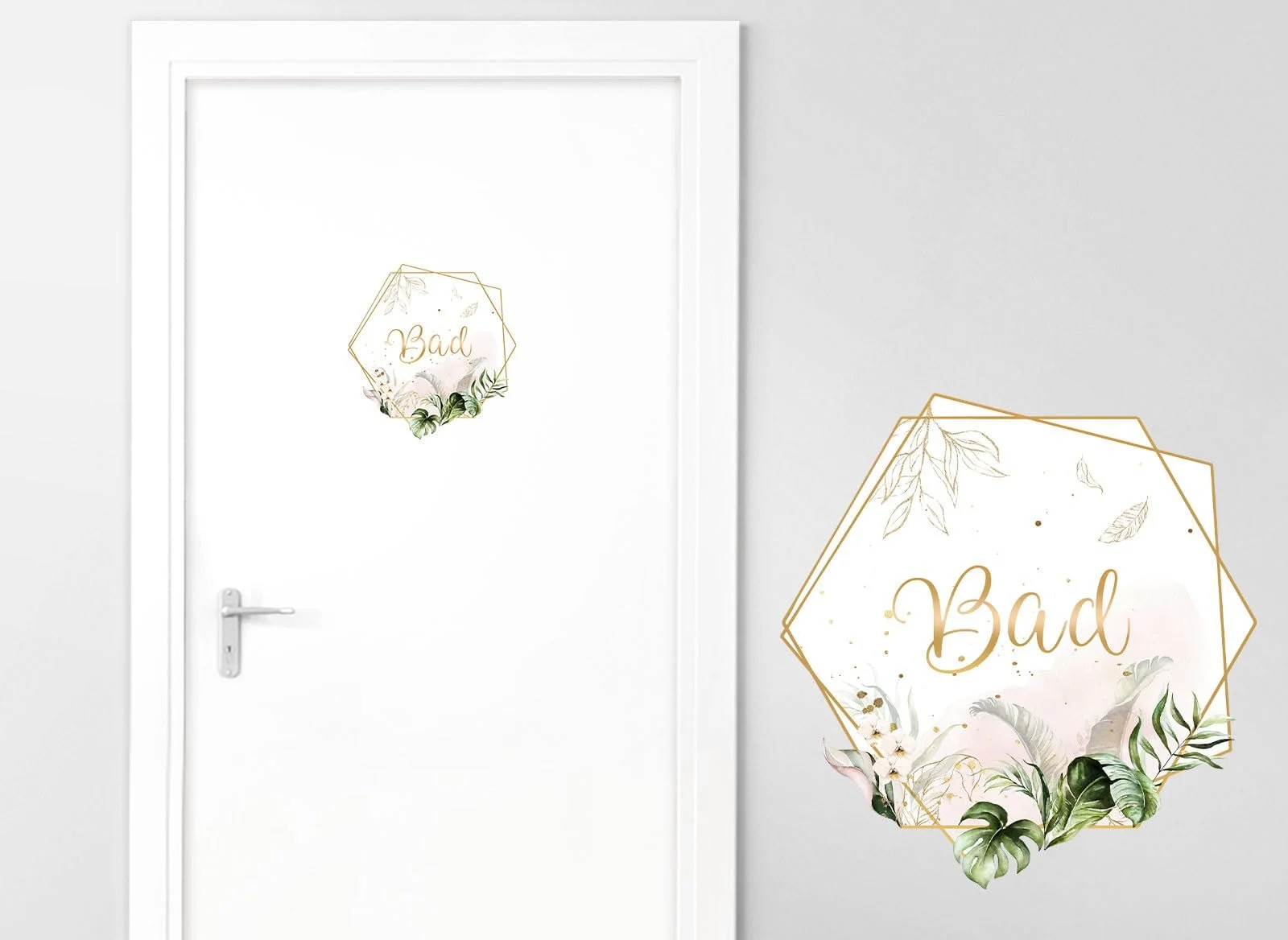 Наклейка на дверь Grandora Bathroom Orchids DL736 Самоклеящаяся 20 x 21 см, фото №2