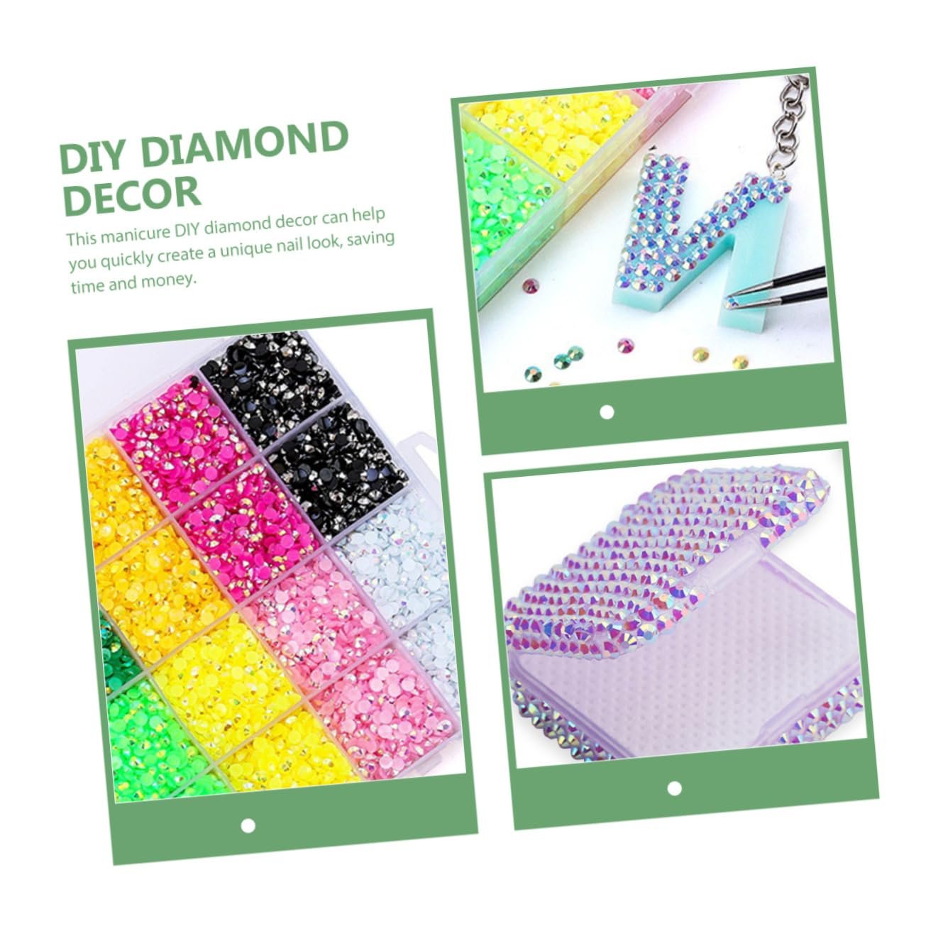 Стразы AB для маникюра Блестящие декоративные украшения DIY смола блестки детали аксессуары, фото №2