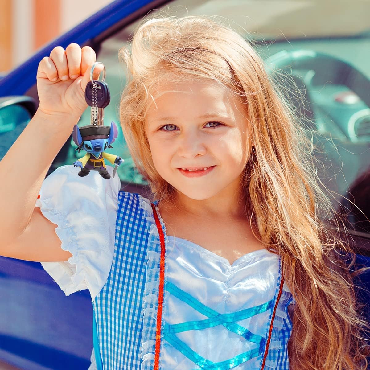 Брелок Ліло та Стіч Пірати Карибського моря Джек Горобець Stitch підвіска на рюкзак на ключі 6 см, фото №4 Брелок Ліло та Стіч Пірати Карибського моря Джек Горобець Stitch підвіска на рюкзак на ключі 6 см, фото №4