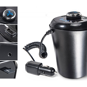 Автомобильный трансмитер FM MOD H26+BT BX6 от прикуривателя Черный - Фото 1