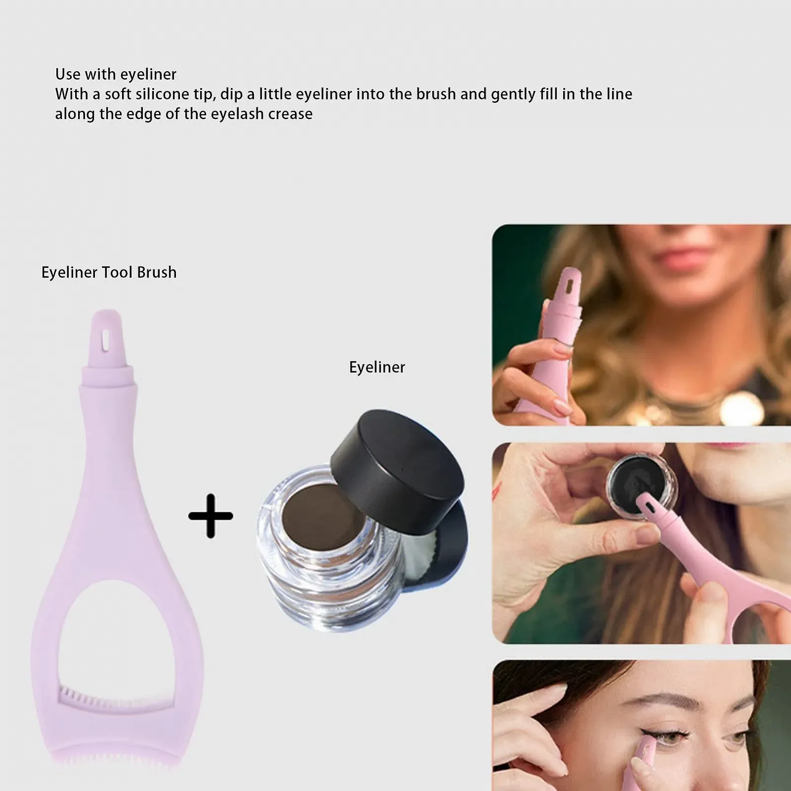 Многоразовые силиконовые трафареты для подводки глаз Многофункциональные, фото №2 Многоразовые силиконовые трафареты для подводки глаз Многофункциональные, фото №2