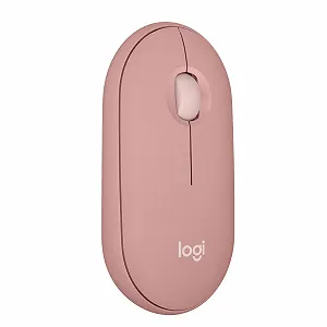 Миша Logitech Pebble Mouse 2 M350s Бездротова Bluetooth Тонка Рожева - Фото 1