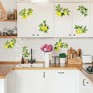 Наклейка на стіну MN008 Lemon Pattern synthetic.ua - Фото 1