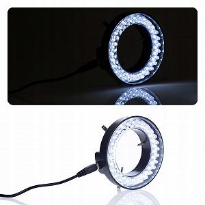 Подсветка для микроскопа Rosfix LED 72x LED, внутренний диаметр 40 мм, внешний диаметр 78 мм, 5 Вт, AC 90-240 В, DC 12 В, регулируемая яркость synthetic.ua - Фото 1