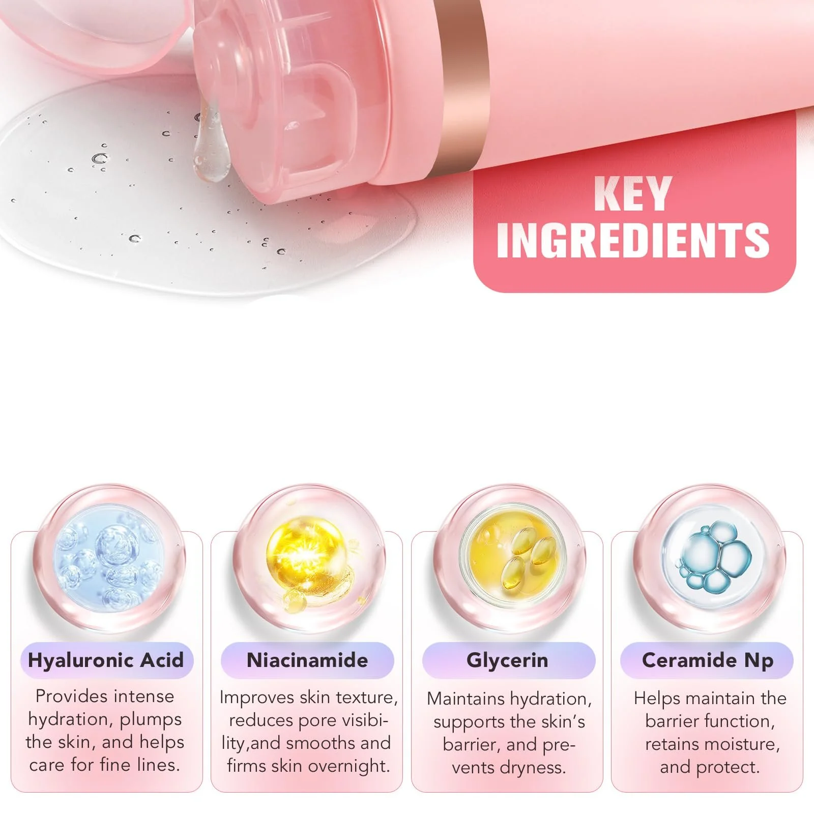 Нічна маска для обличчя Collagen, Маска для обличчя з колагеном нічна, фото №2