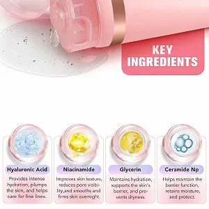 Ночная маска для обертывания Collagen, Ночная маска для лица с коллагеном, Ночная маска-пленка с коллагеном, Органическая маска для лица с коллагеном, Гидролизованный коллаген для сияющей кожи (75 мл) synthetic.ua - Фото 1