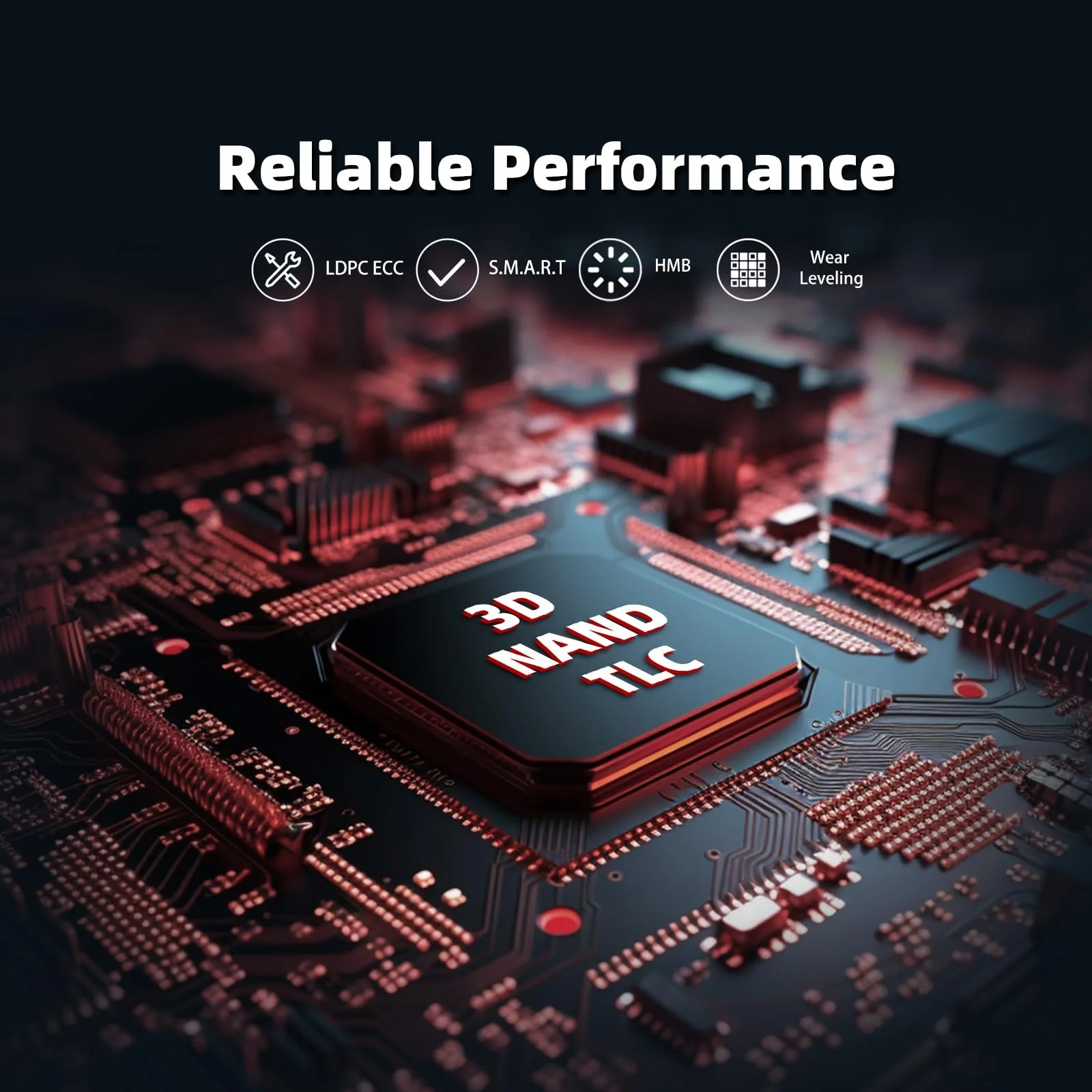 SSD-накопичувач KingSpec NX-2280 512 ГБ NVMe M.2 PCIe 3.0 Gen 3x4, фото №3