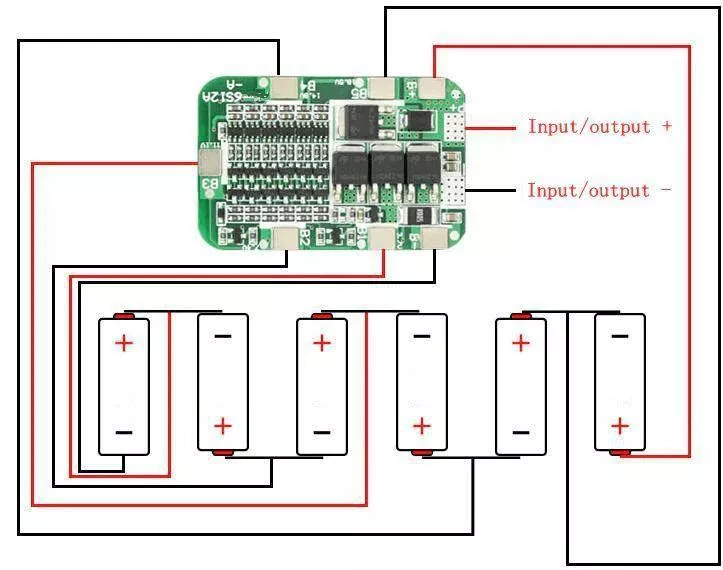 BMS 6S 12А Li-Ion 18650 HX-6S-12A, фото №3