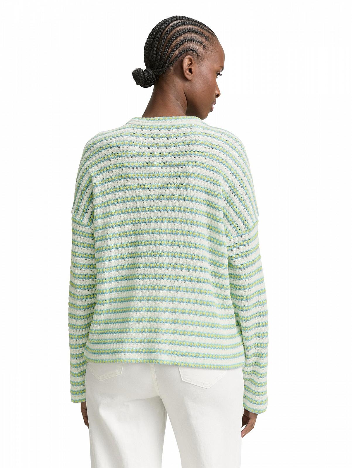 Женская полосатая толстовка TOM TAILOR Denim, фото №3