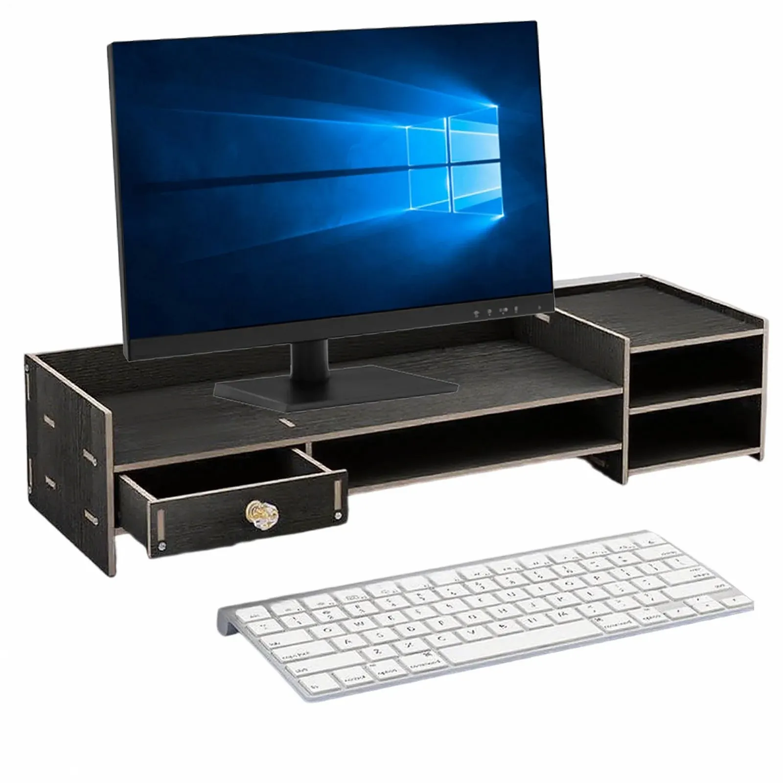 Подставка для монитора Деревянная полка для аксессуаров ПК, ноутбука, принтера для офиса, дома, квартиры, студенческой комнаты, фото №1 Подставка для монитора Деревянная полка для аксессуаров ПК, ноутбука, принтера для офиса, дома, квартиры, студенческой комнаты, фото №1