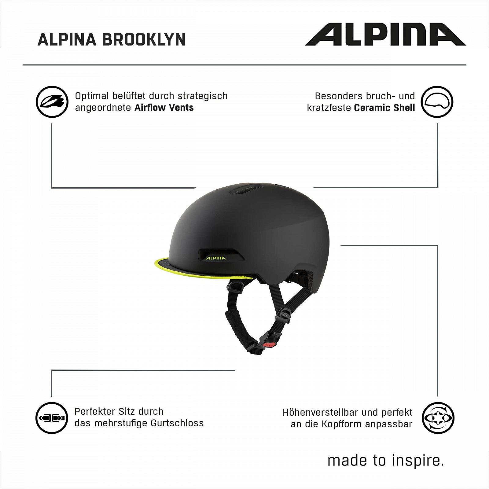 Шлем велосипедный Alpina Brooklyn Unisex Adult, фото №6
