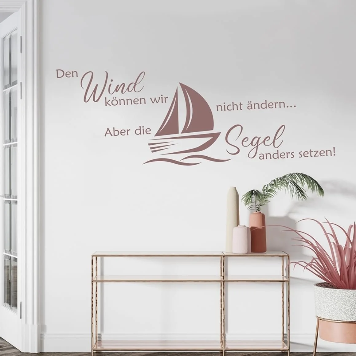 Наклейка на стіну tjapalo a45 Мотивація 100 см Світло-коричнева, фото №3