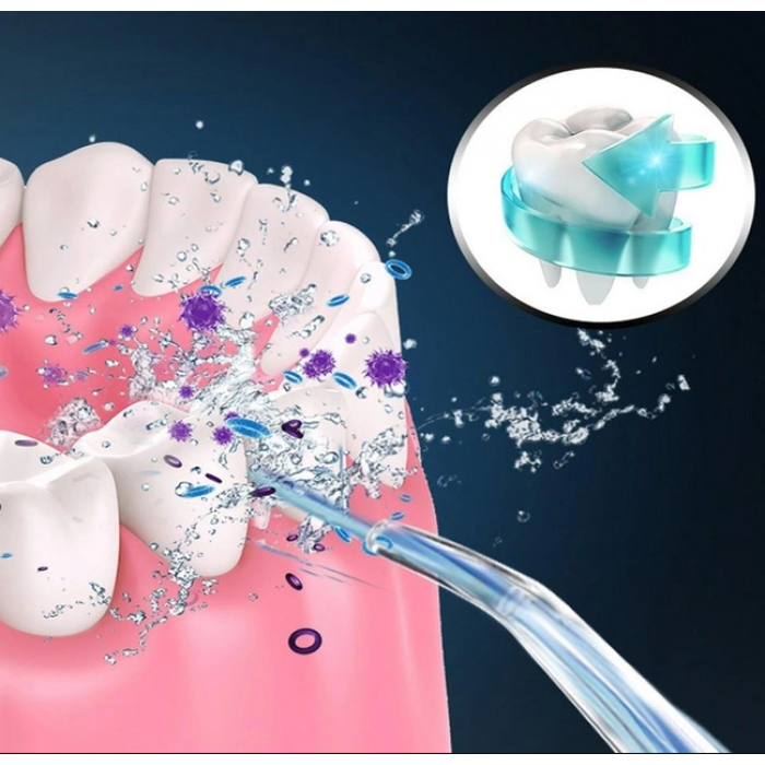 Ирригатор портативный электрический для зубов Oral Irrigator S3J2 полости рта от USB Белый, фото №4