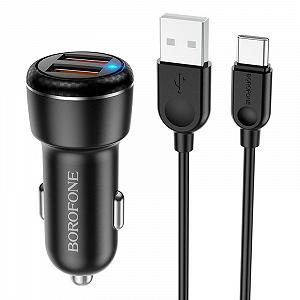 АЗУ Borofone BZ17 QC3.0 (2USB/3A)  Type-C - Фото 1
