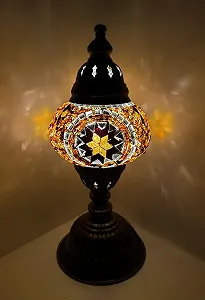 Настільна лампа M Мозаїчна Східна Золотиста - Фото 1