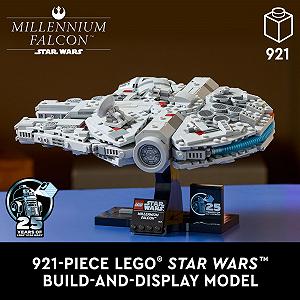 LEGO Зоряні війни Тисячолітній сокіл 25-річний колекційна модель зорельота декоративний набір для дорослих подарунок 75375 synthetic.ua - Фото 1