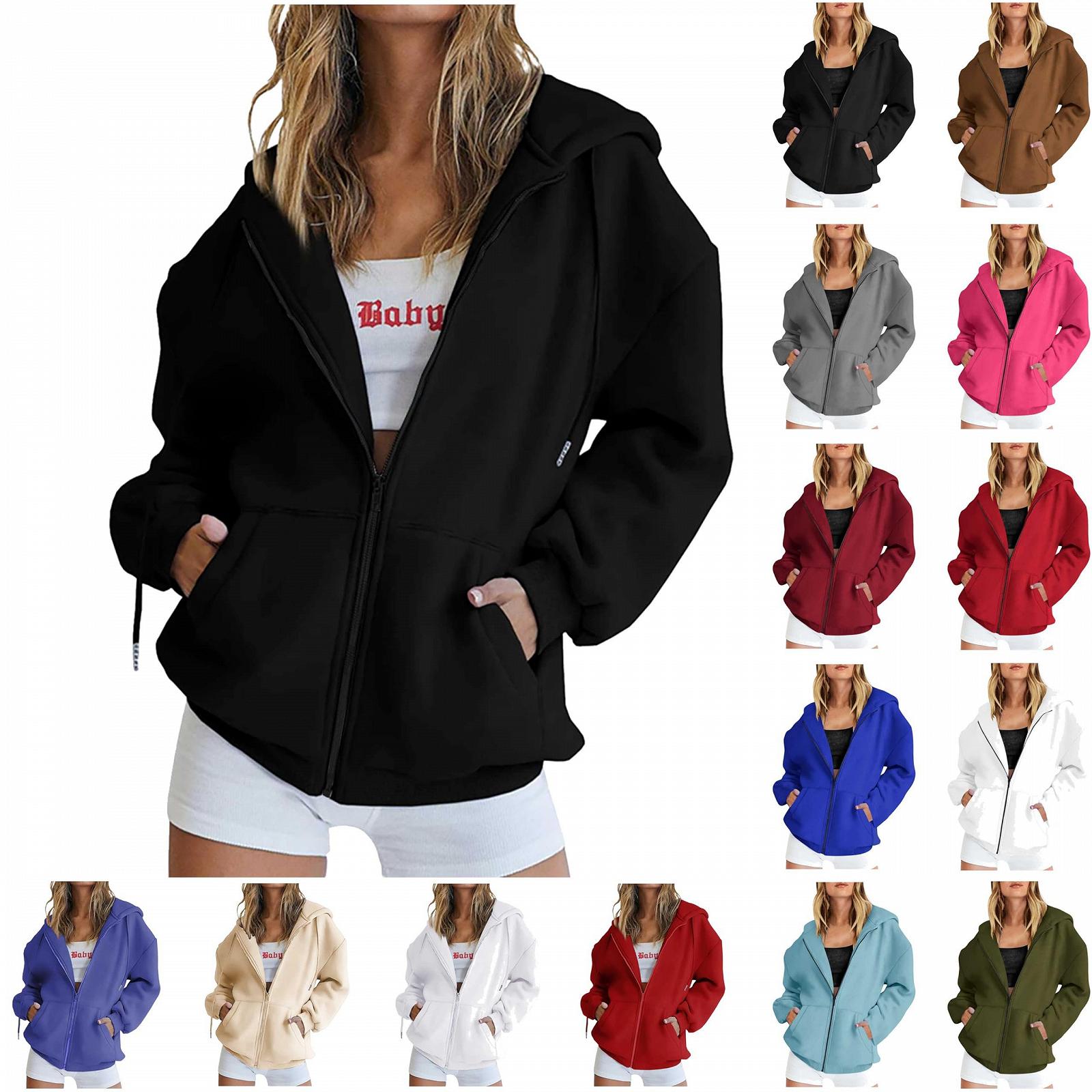 Женская куртка-толстовка с капюшоном на молнии, фото №2