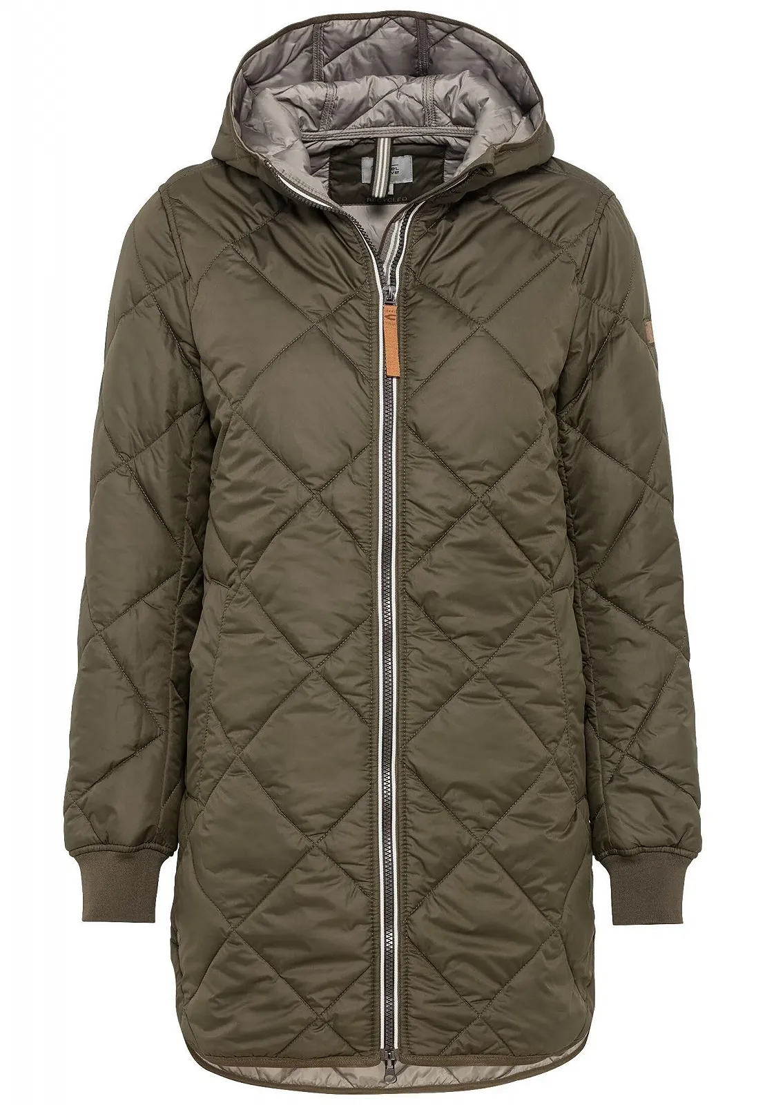 Пальто стьобане camel active Довге стьобане жіноче з ромбовидним стьобанням, фото №2 Пальто стьобане camel active Довге стьобане жіноче з ромбовидним стьобанням, фото №2