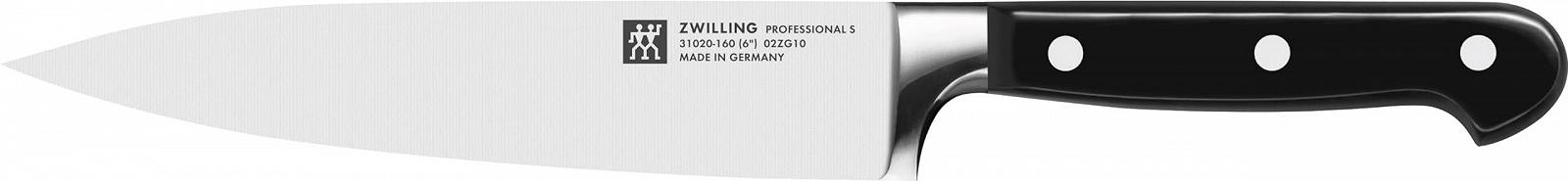 Набір ножів Zwilling Professional S, 3 шт., ніж для очищення/прикрашання, ніж для м'яса, ніж шеф-кухаря, спеціальна нержавіюча сталь, пластикова ручка, фото №3