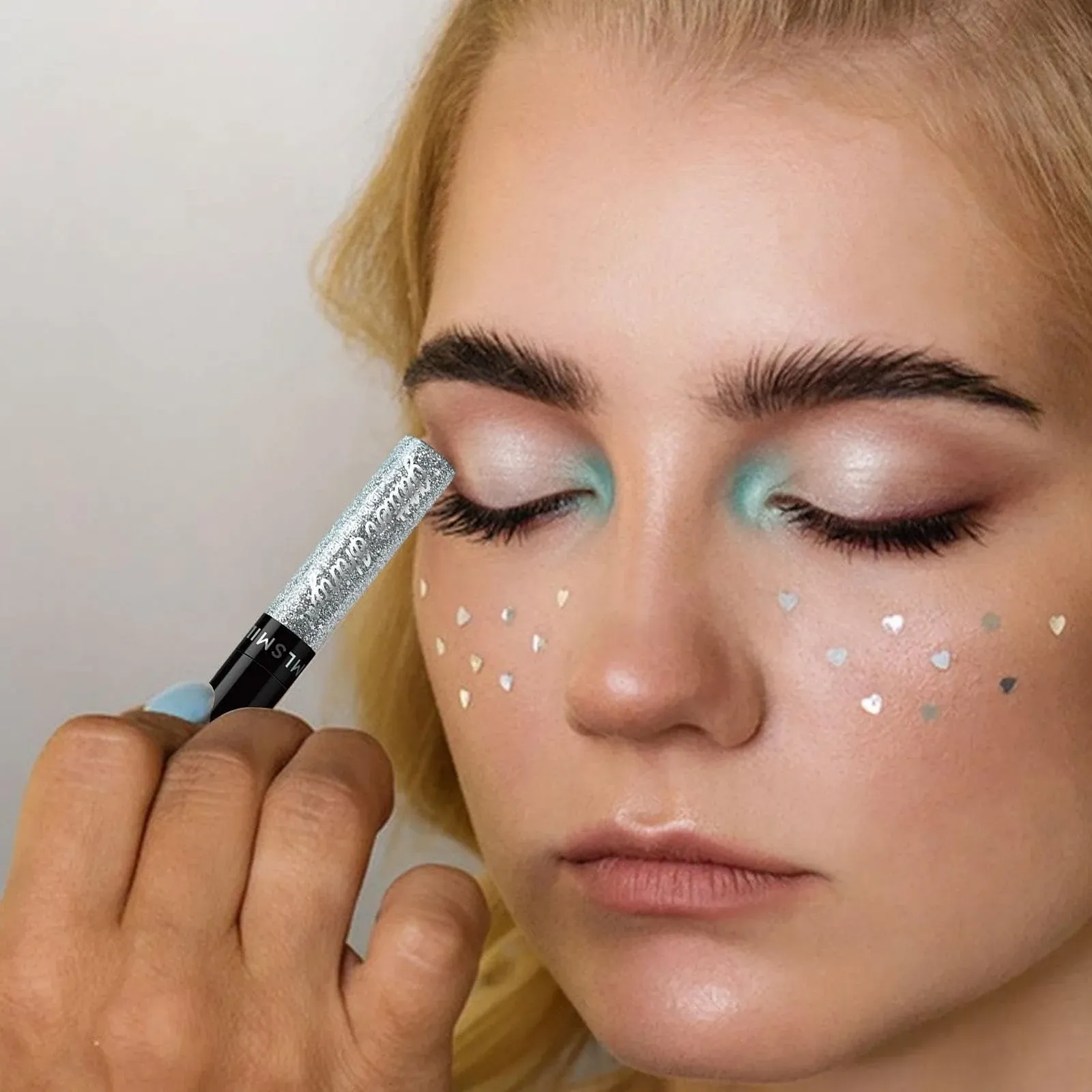 Подводка для глаз с блестками Жидкая Перламутровая Неоновая Радужная, фото №3