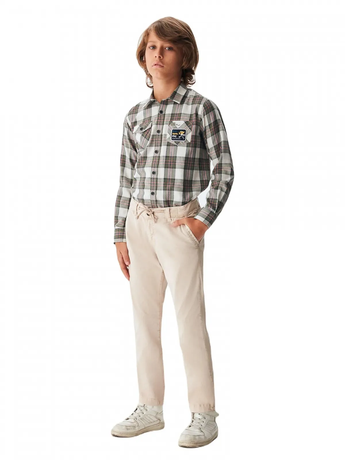 Брюки LTB Jeans Kadoyo Chinos Slim Fit Средняя посадка Хлопковая смесь Кремовый цвет Размер 158 см, фото №1