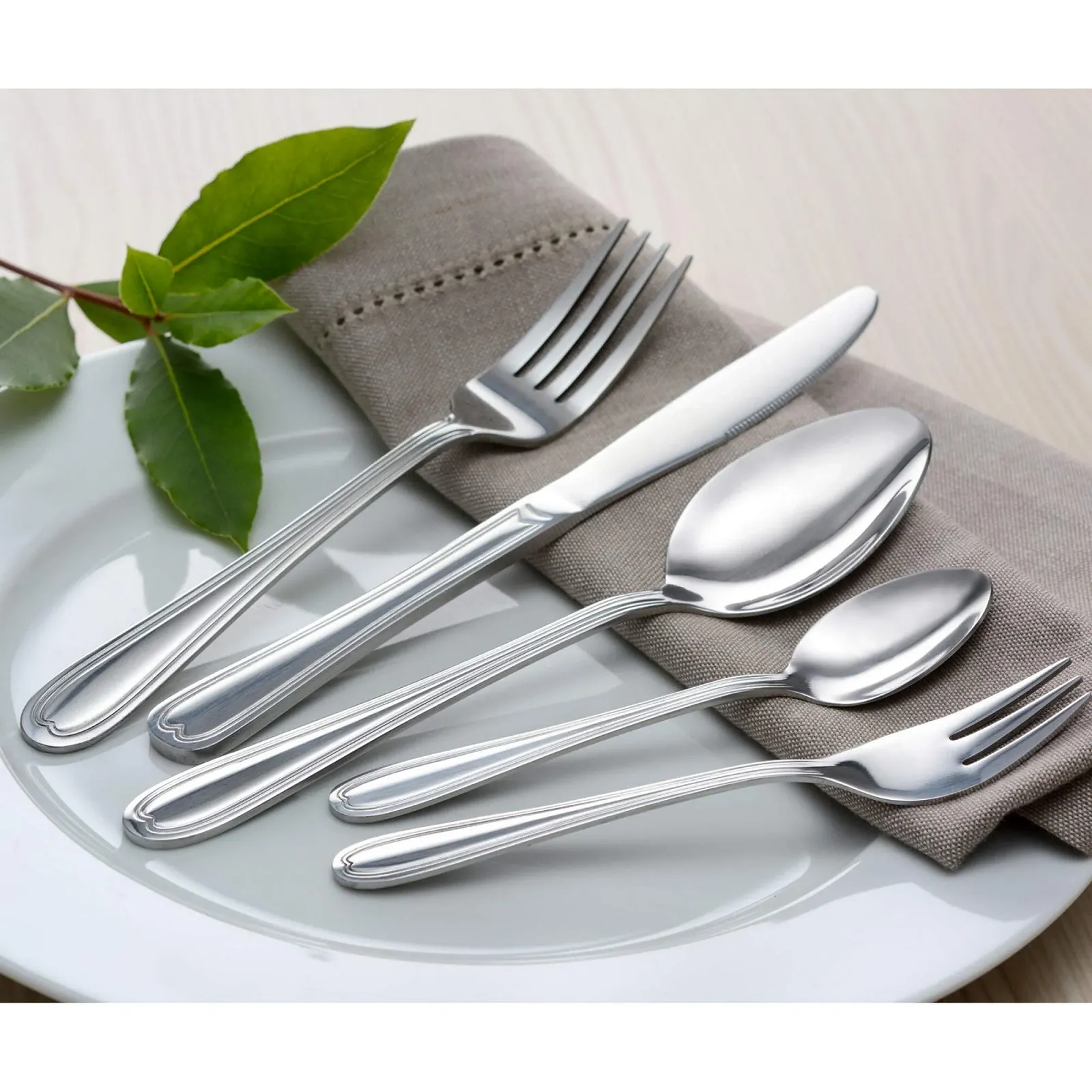 Набір столових приборів GRAEWE Salzburg для 12 осіб, нержавіюча сталь, без нікелю, полірований вручну, можна мити в посудомийній машині, фото №4