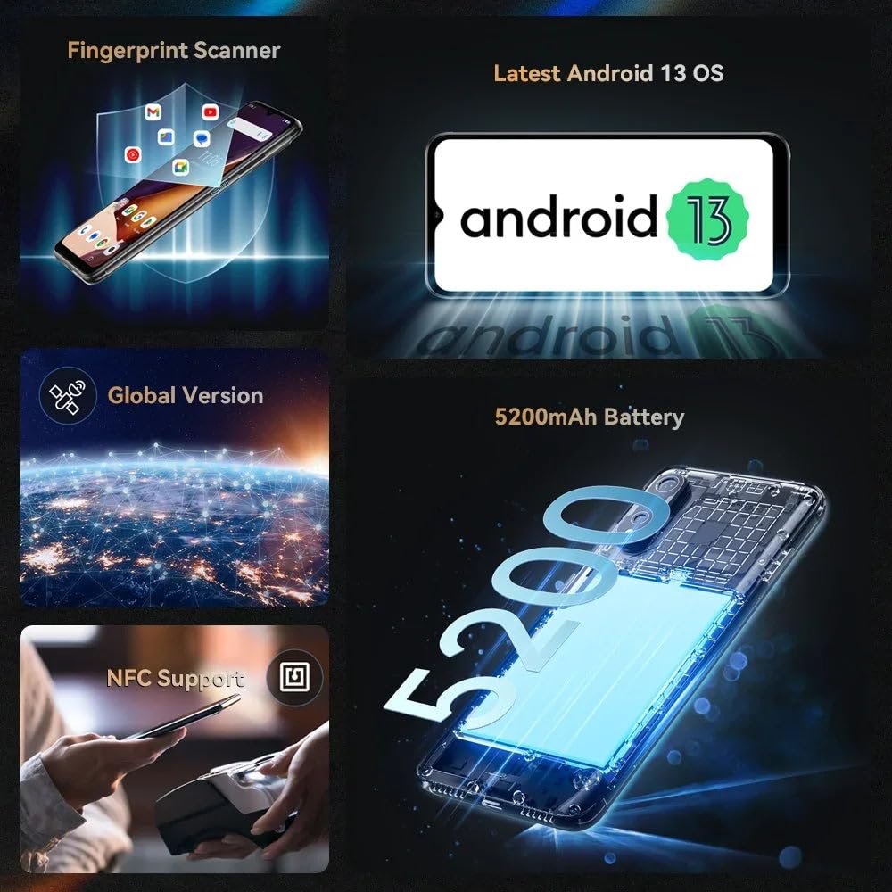 Смартфон CUBOT X70 6.58 дюйма FHD+ 12/256 GB 100 MP 5200 mAh Android 13 Space Black, фото №7 Смартфон CUBOT X70 6.58 дюйма FHD+ 12/256 GB 100 MP 5200 mAh Android 13 Space Black, фото №7