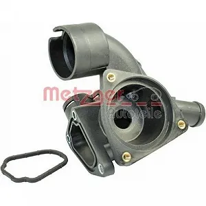 Корпус термостата METZGER 4010028 для VAG, головка блоку циліндрів, передня сторона synthetic.ua - Фото 1