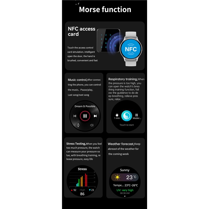 Смарт-часы LEMFO HK89 силиконовый ремешок Black 16722, фото №6 Смарт-часы LEMFO HK89 силиконовый ремешок Black 16722, фото №6