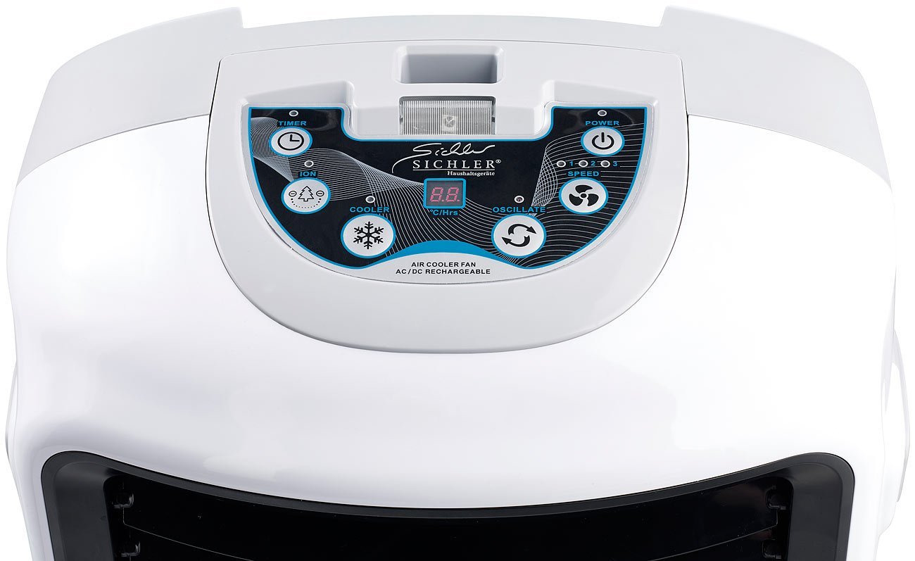 Випарний охолоджувач повітря Sichler Haushaltsgeräte LW-550 з іонізатором та таймером 20 л 110 Вт, фото №4