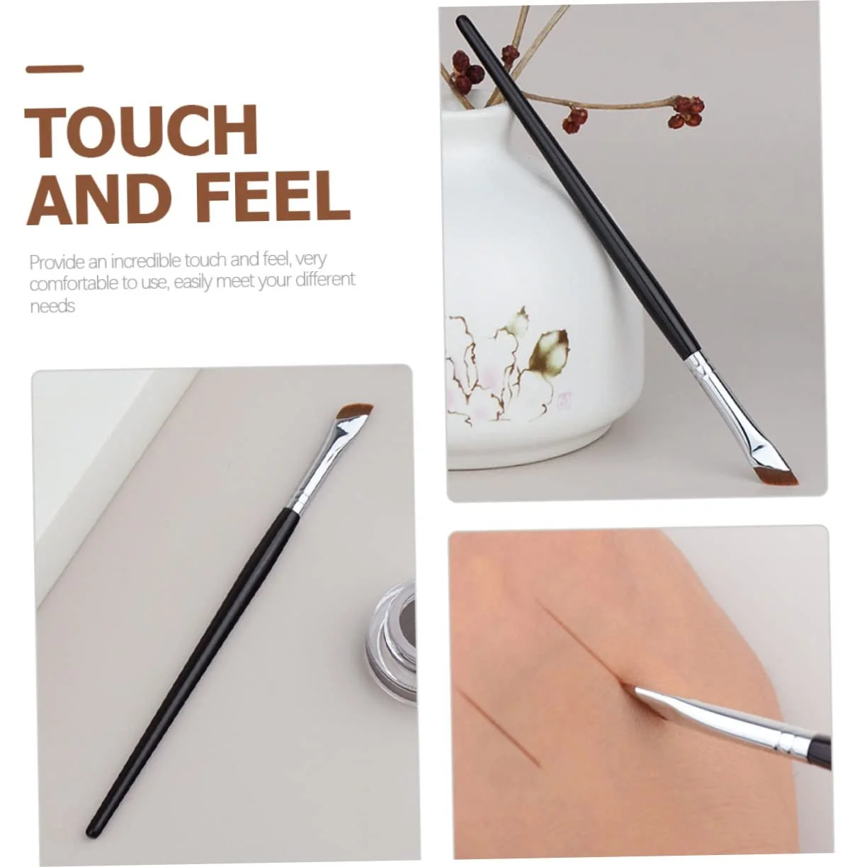 Пензлі для брів FRCOLOR, тонкий, скошений, інструмент для макіяжу, тонка, фото №2