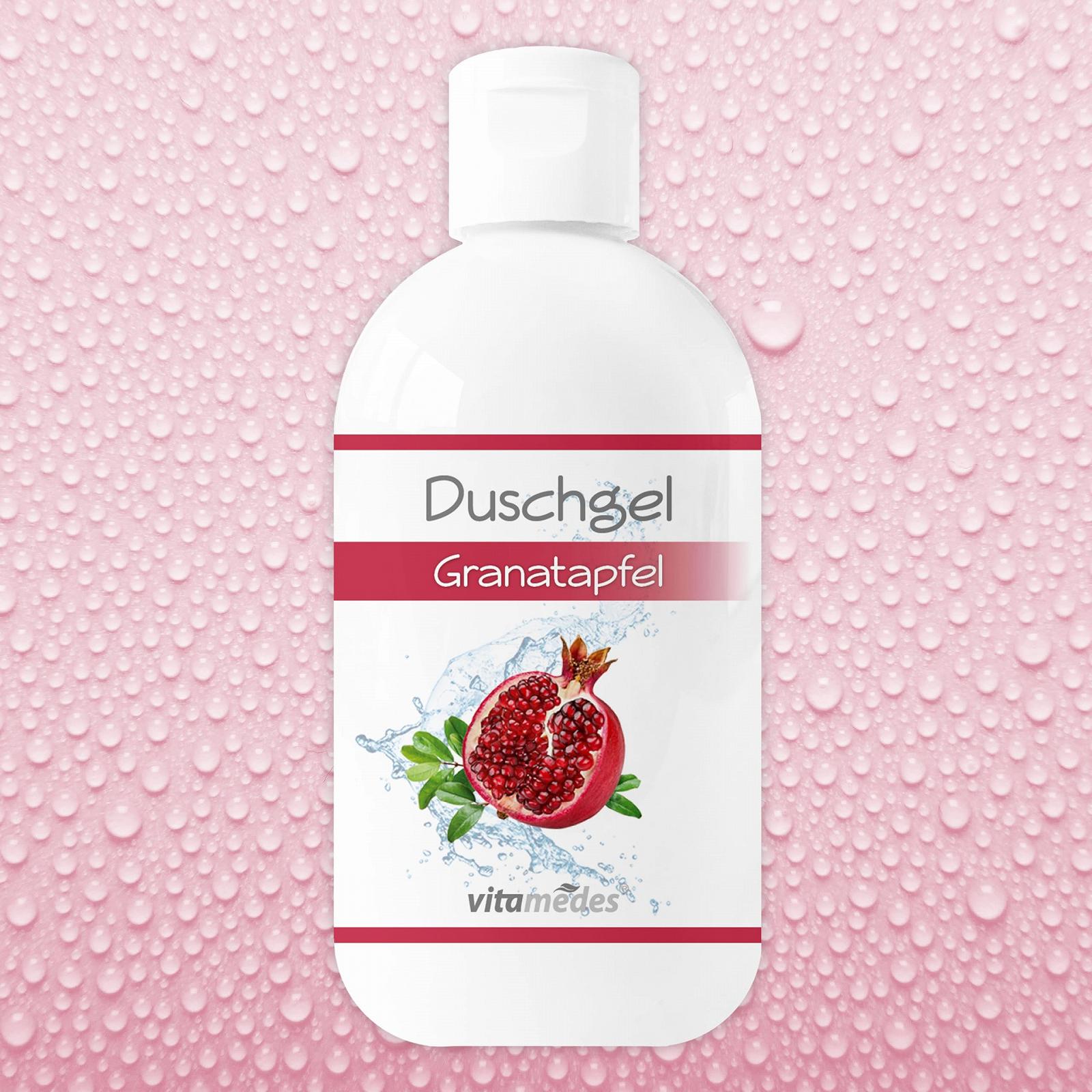 Гель для душу Pomegranate Mild Cleansing з великою губкою (Pomegranate), фото №3