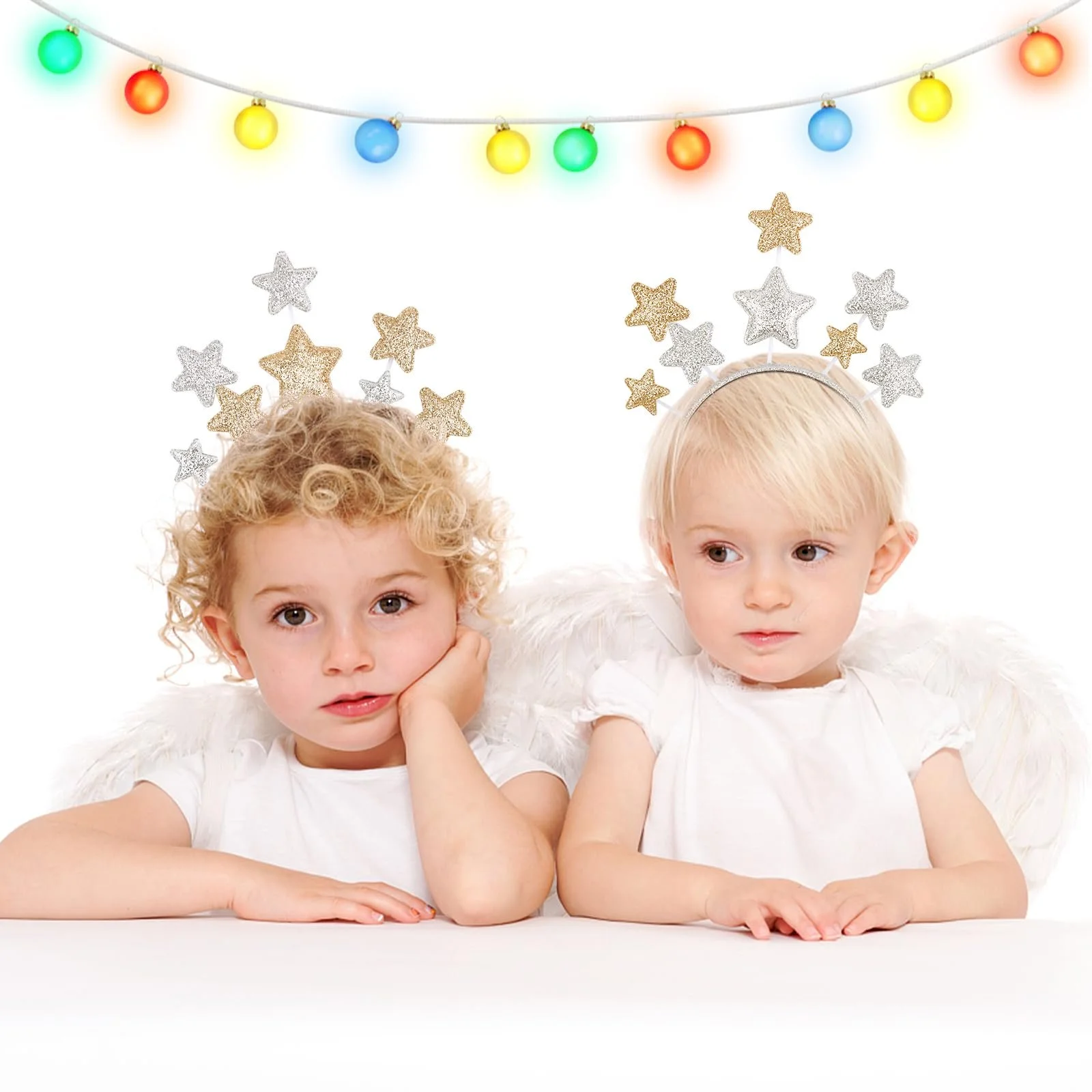 Обруч Зірка Різдвяна Блискуча, фото №3