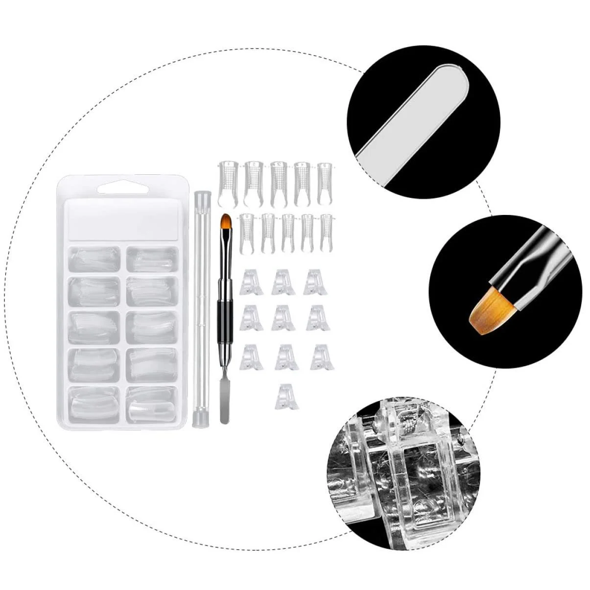 Клипсы для наращивания ногтей Healvian 2 шт., фото №8