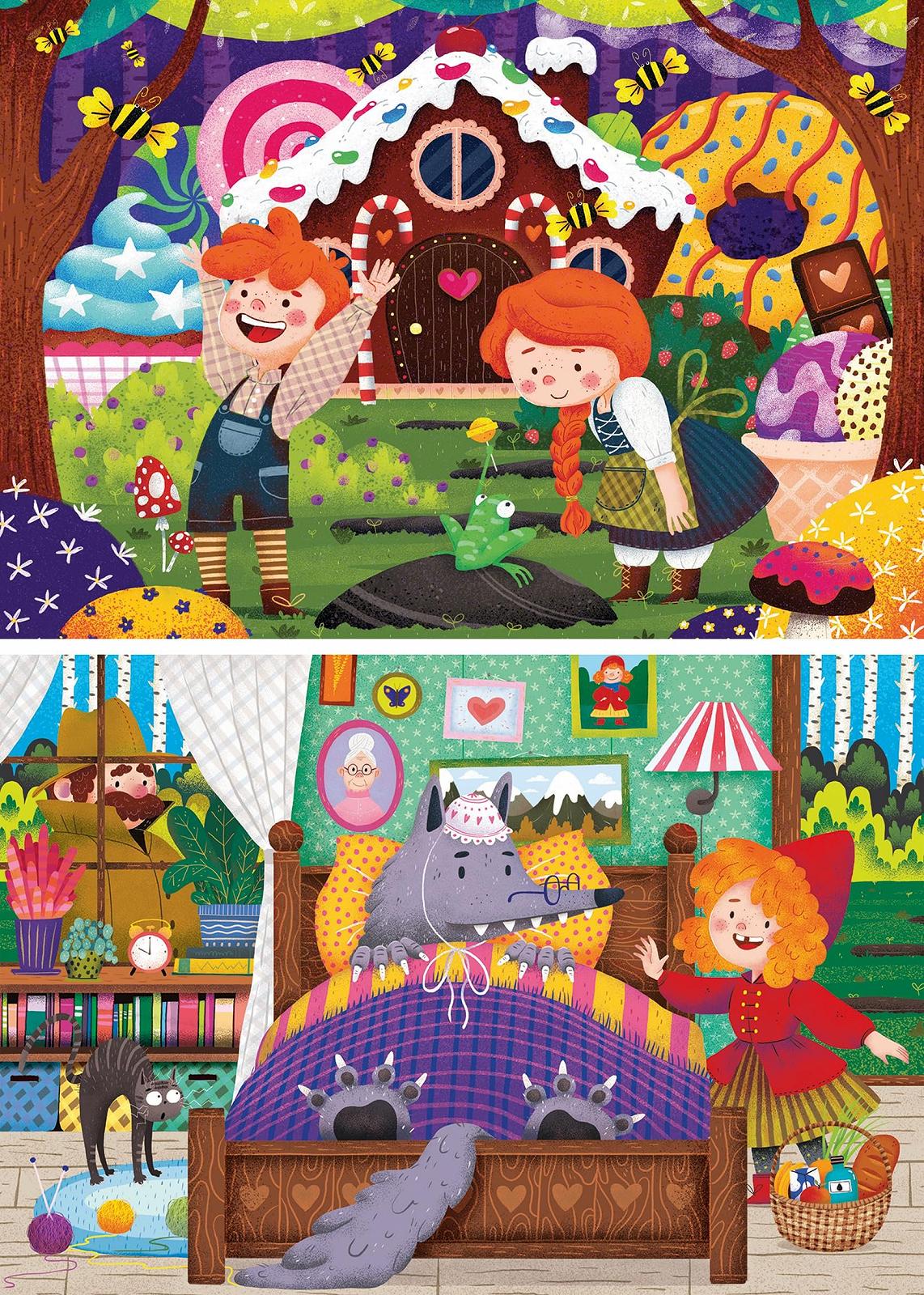 Дитячий пазл Ravensburger 12004045 Fairytale Stories 2 x 12 елементів, фото №2