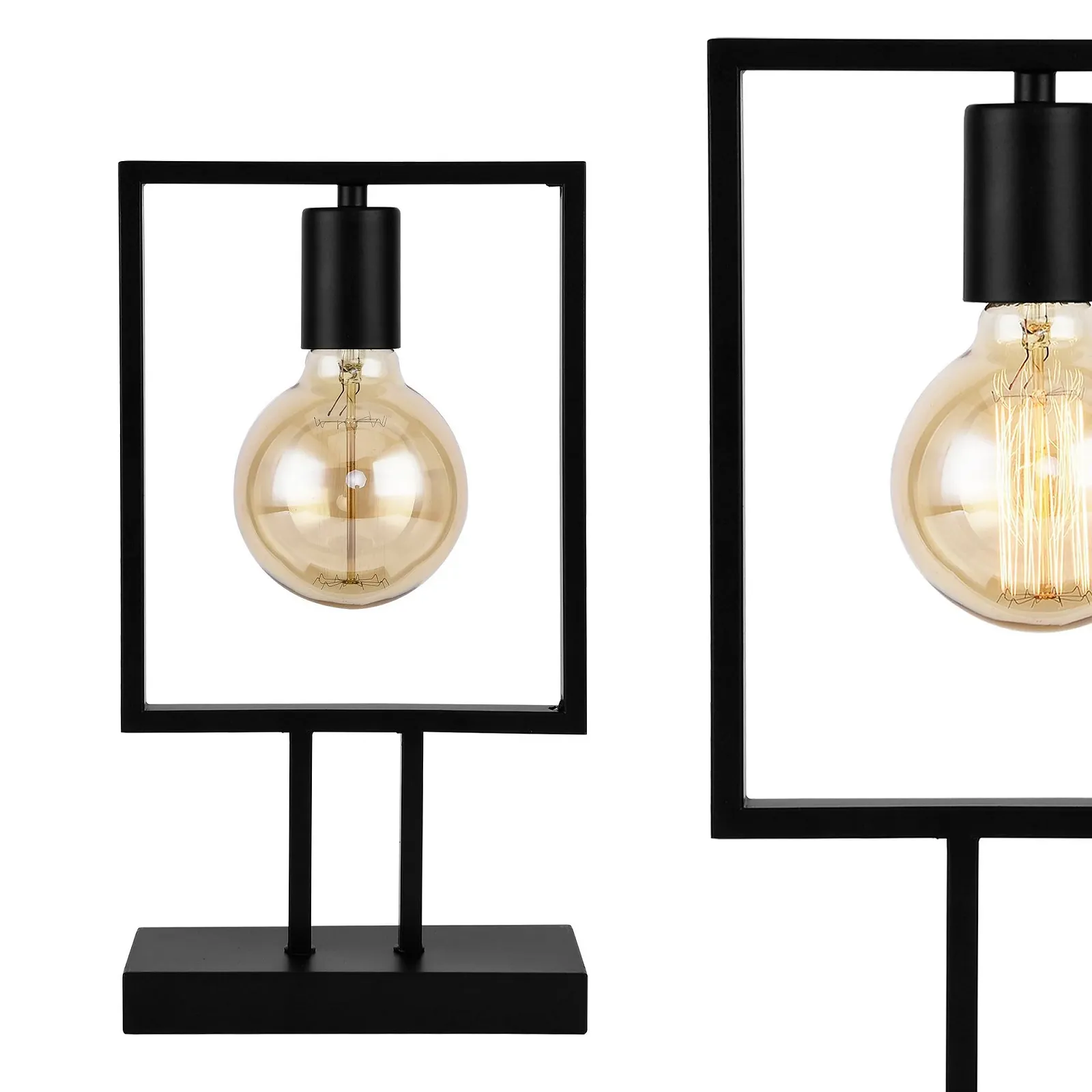 Настільна лампа lux.pro Innsbruck E27 Чорна, фото №2