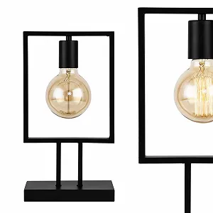 Настільна лампа lux.pro Innsbruck E27 Чорна synthetic.ua - Фото 1